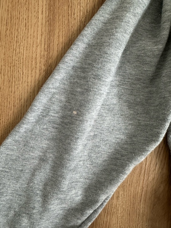 PINK Victoria's Secret Grey Logo Pullover with Polka Dot Accent Medium - Picture 3 of 4